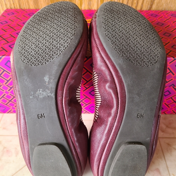 Tory Burch "Gabby" Calf Leather Ballet Flats Size 6 ~ EUC - Picture 7 of 9